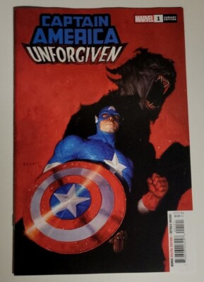 CAPTAIN AMERICA: UNFORGIVEN #1 06/2023 NM/NM- E.M. GIST VARIANT MARVEL COMICS