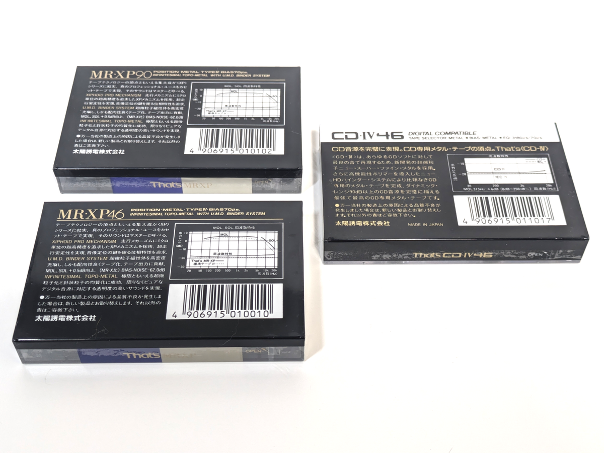 SEALED Lot of 3】That' CD-IV 46 & MR-XP 46 90 Type IV Metal