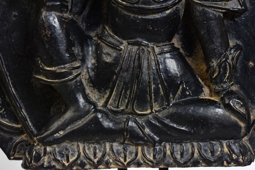 19th Century, Mandalay, A Pair of Antique Burmese Wood Carving Angel Panels - Picture 9 of 12