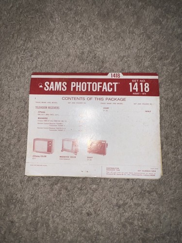 Sams Photofact Podręczniki serwisowe telewizji i radia (1400-1499) ZAKTUALIZOWANE 17 marca - Zdjęcie 21 z 101