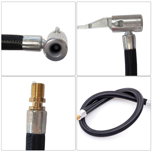 Car Tire Air Inflator Hose Inflatable Pump Extension Tube Adapter For Car Bike - Picture 4 of 13