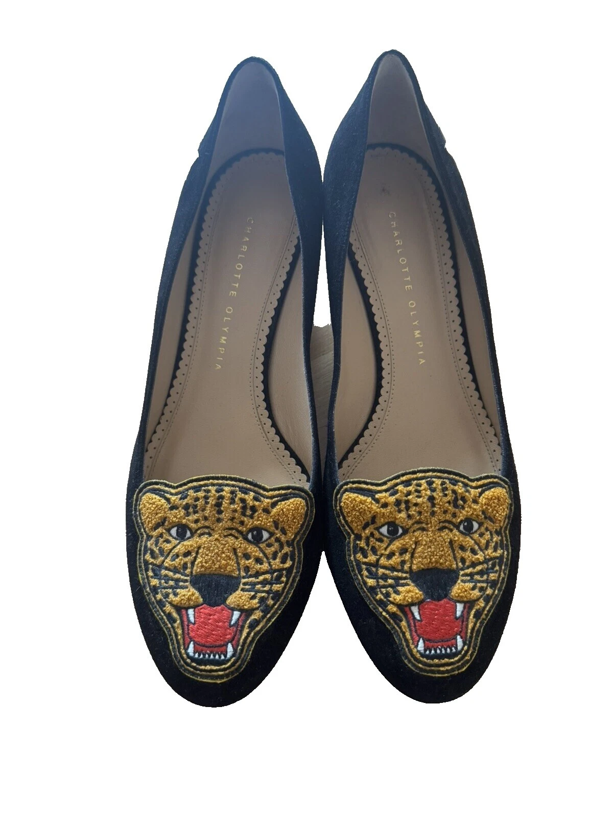 Feminino Camurça Charlotte Olympia
