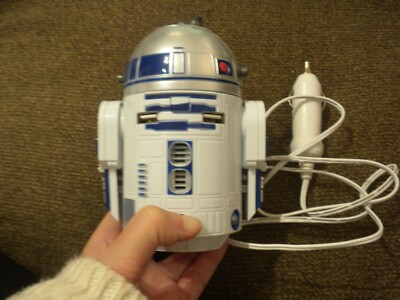 Star Wars R2-D2 Car Charger 2 USB Ports and lighter adapter