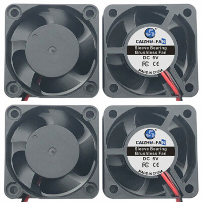 2/4STK Lüfter Gehäuselüfter 5V 12V 24V für PC Computer 40x40x20mm 40mm leise FAN