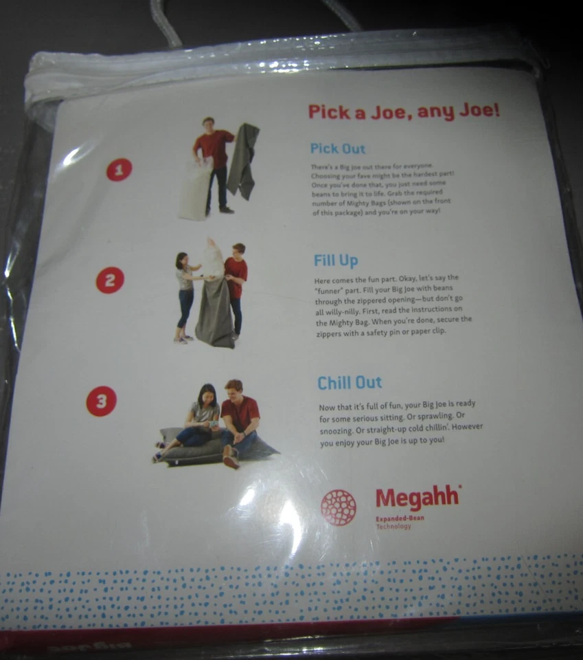 Cubierta de silla bolsa de frijoles de fútbol deportivo My Big Joe NUEVO Foto 4 de 4