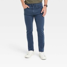 Men's Comfort Wear Slim Fit hip thigh  leg Jeans Goodfellow ERIC/Medium Blue