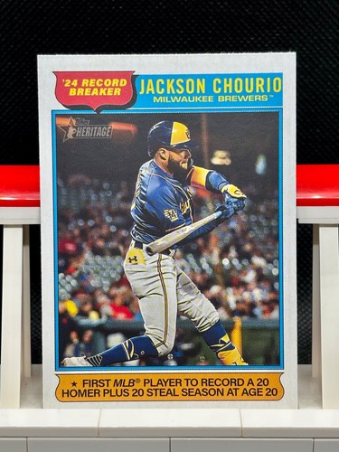 2025 Topps Heritage - Record Breakers - Jackson Chourio #5