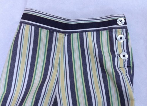NUEVO CON ETIQUETAS De Colección Gymboree PREP CLUB Verde Blanco Azul Marino Amarillo Rayas Pantalones 3T 3 - Imagen 4 de 8