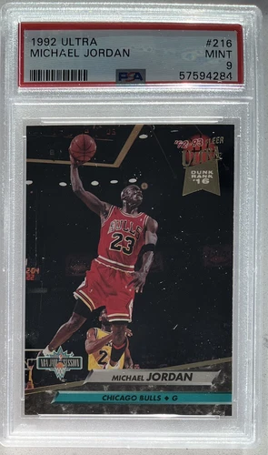 1992 Fleer Ultra Michael Jordan Chicago Bulls #216 PSA 9 MINT,(B193)