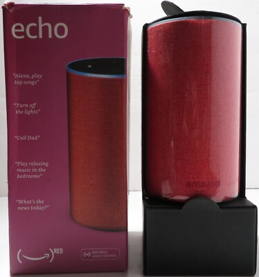 Amazon Echo (2nd Generation) Smart Assistant - Red for sale online