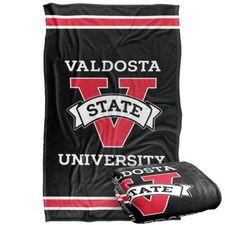 Valdosta State University Primary Logo Stripes Silky Touch Throw Blanket