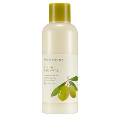Nature Republic Ultra Hydrate Olive Toner 180ml and Emulsion 180ml Set