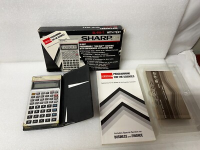 Sharp EL-512-T Scientific Calculator w/orig box, case, manuals