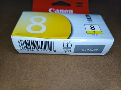 Canon CLI-8Y Yellow Ink Cartridge Pixma 0623B002 SEALED BOX ORIGINAL - Picture 4 of 4