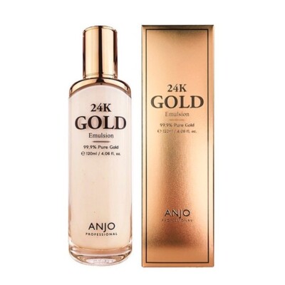 ANJO 24K Gold Emulsion, Anti-Aging, Feuchtigkeitsspendend, Koreanische Kosmetik, Kbeauty
