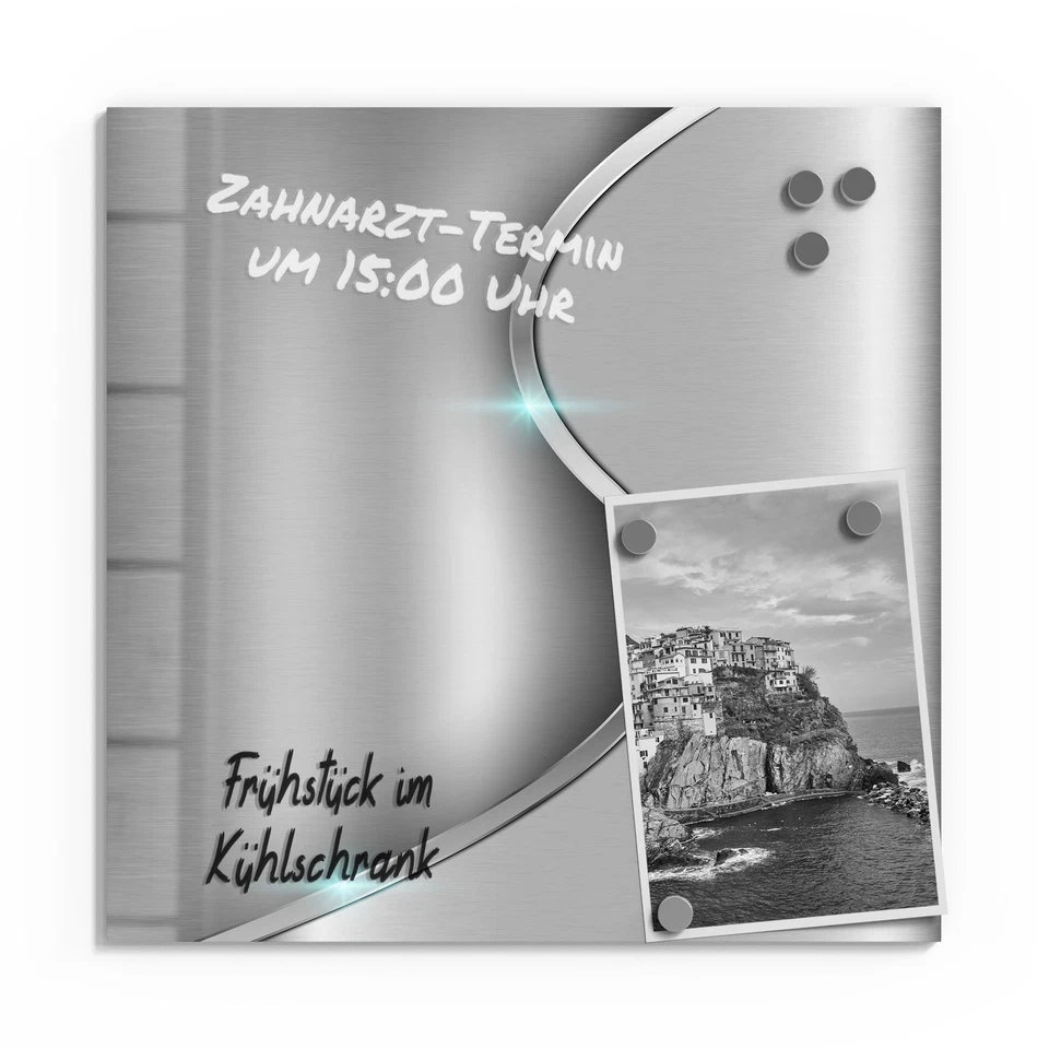 DEQORI Magnettafel Glas 'Polierte Oberfläche' beschreibbar Whiteboard, v. Ausf. - Bild 2 von 4