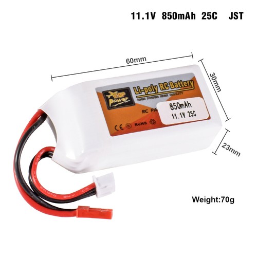 Zop Power 3S 11.1V 650~6000mAh XT30 XT60 T Stecker JST für RC Auto Boot Drohne - Bild 25 von 49