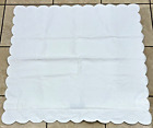 Set of 3 Ralph Lauren Euro Pillow Shams Cream Matelasse Portugal Scalloped Edge