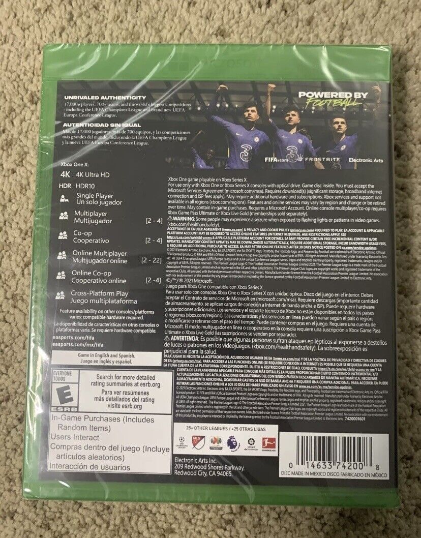 Electronic Arts FIFA 22 Standard Edition for Xbox Series X