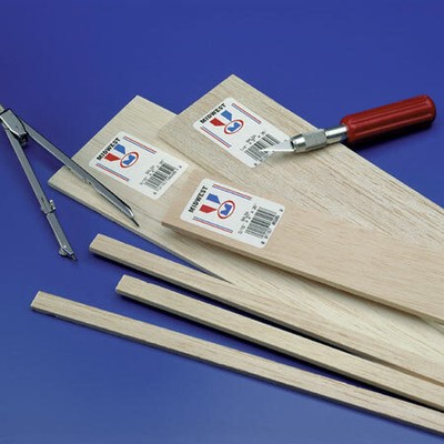 Midwest Products Co. Balsa Strips 1/16 x 1/16 x 36 60 MID6022 Wood Building