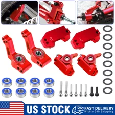 For 1:10 Traxxas 2WD SLASH Front Caster Block Steering & Rear Stub Axle Carriers