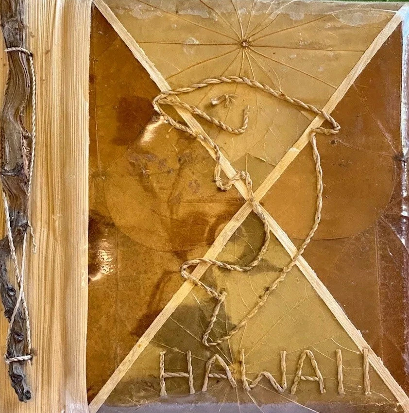 Álbum de fotos hawaiano hecho a mano contiene 20 fotos 4x6 hojas ramita delfín sellado Foto 2 de 4