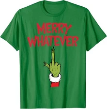 Merry Whatever Funny Christmas Hate Joke Design Unisex T-Shirt