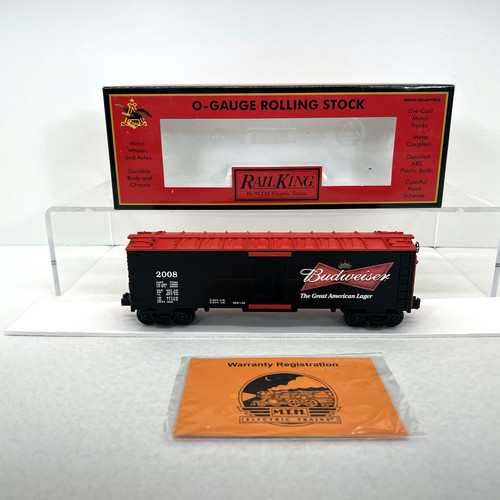 MTH RailKing 30-78057 Anheuser Busch Budweiser Bier Modern Reefer Neu Spur O | Zustand: New