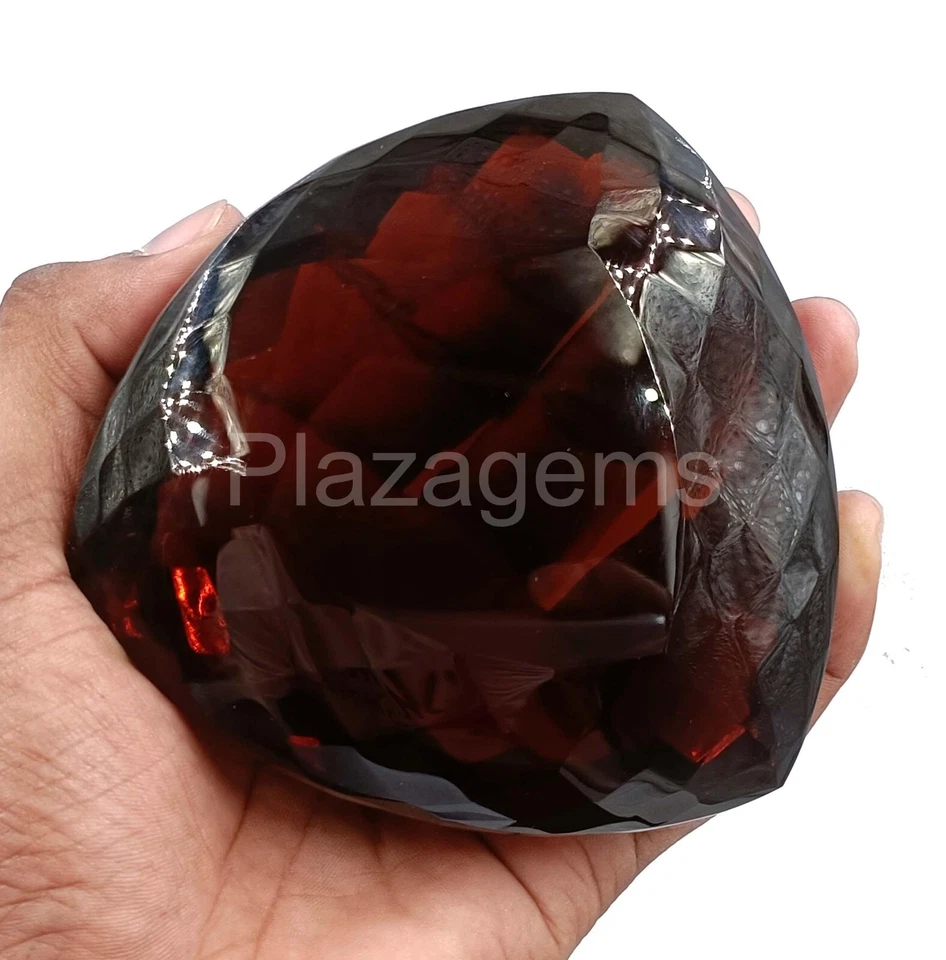 Piedra preciosa suelta transparente certificada por EGL naranja corte trillón citrino 2975 quilates 4HK Foto 3 de 4