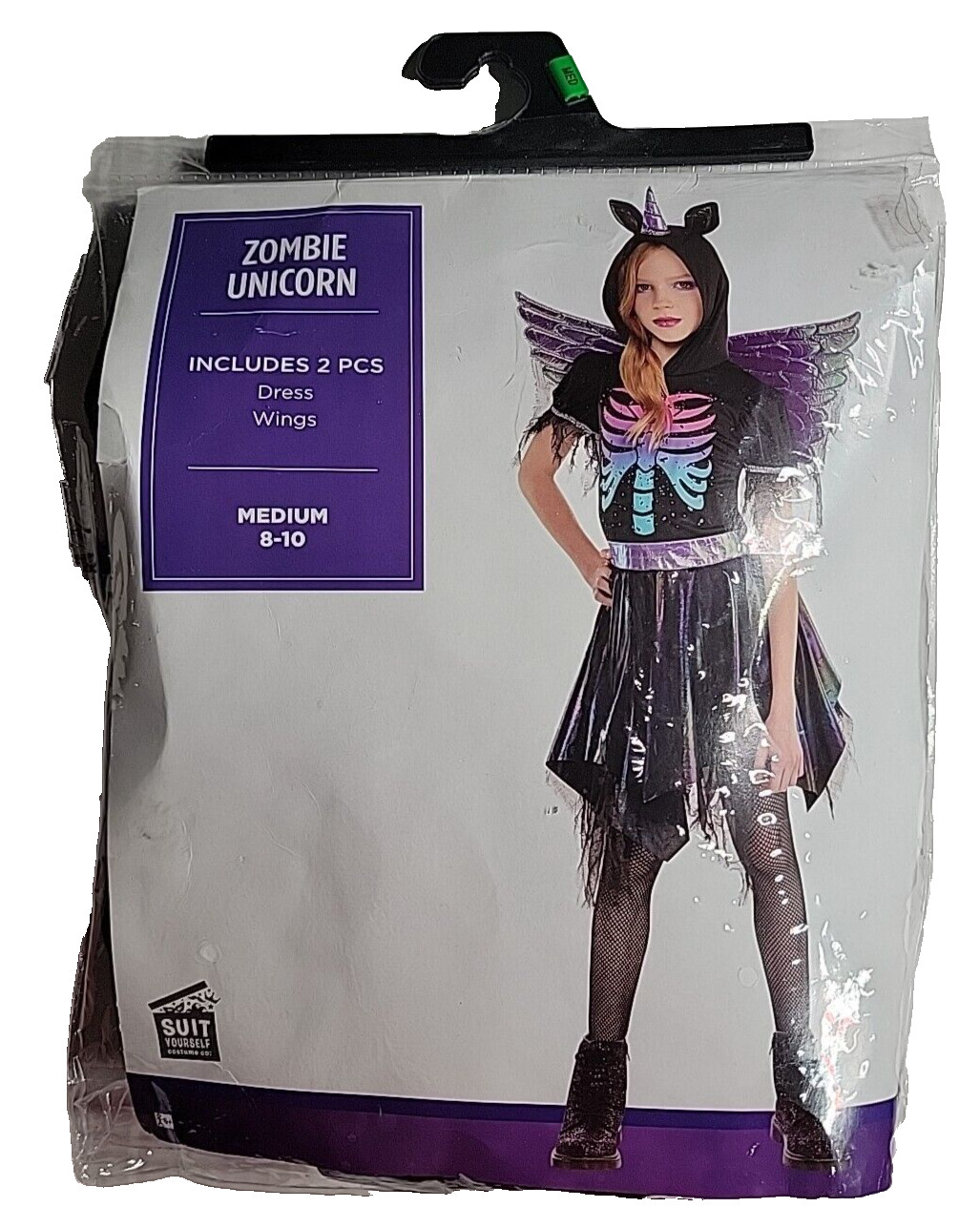 Zombie Unicorn Halloween Costume For Girls Medium 8 Gem 