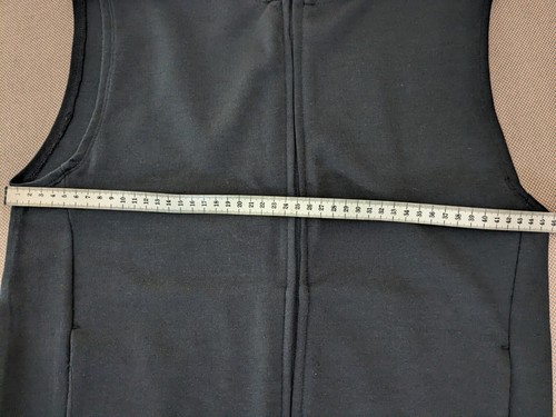 Bonds Women's Vest Sz XS Black Cotton Blend Sleeveless Pockets Zip Up Activewear - Picture 6 of 10