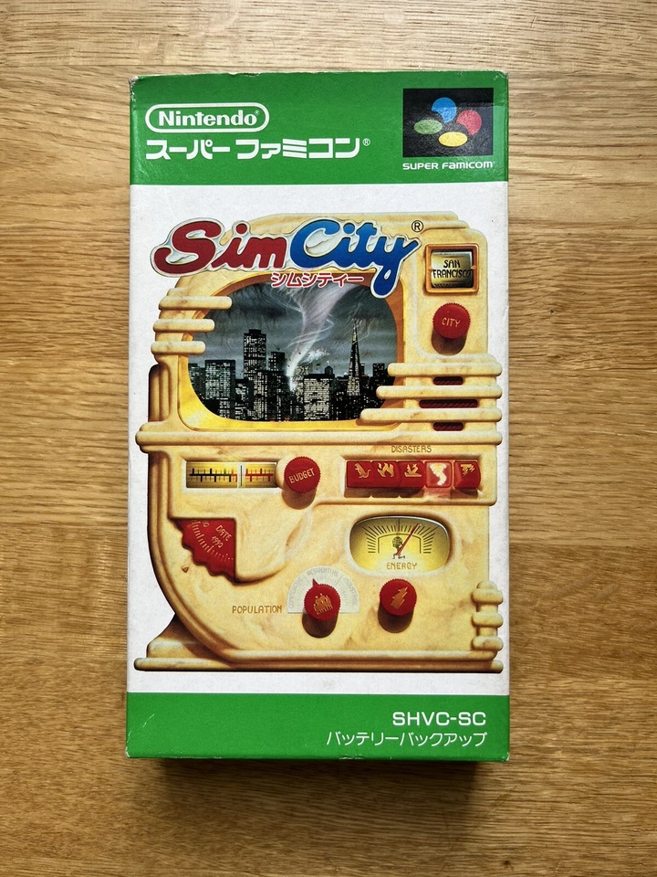 Sim City JPN Nintendo Super Famicom SNES SFC COMPLETE With Bonus Card! VGC - Image 3 of 4