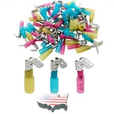 22-10AWG Heat Shrink Piggy Back Spade TerminalsInsulated Wire Crimp Connectors