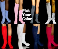 2 Slouch Knee Socks Thick Warm Pic Color Hooters Uniform Flaw Long Warm Cozy