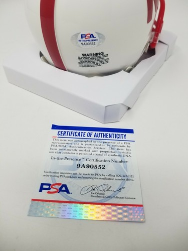 Grant Wistrom Nebraska Huskers Riddell Signed Autographed Mini Helmet INSCRIBED - Picture 2 of 2