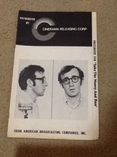 VINTAGE 'TAKE THE MONEY AND RUN' PRESSBOOK WOODY ALLEN