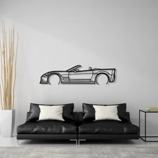 Corvette C6 Cabrio Silhouette Steel Wall Decor Decoration Art Convertible Z06 Ls