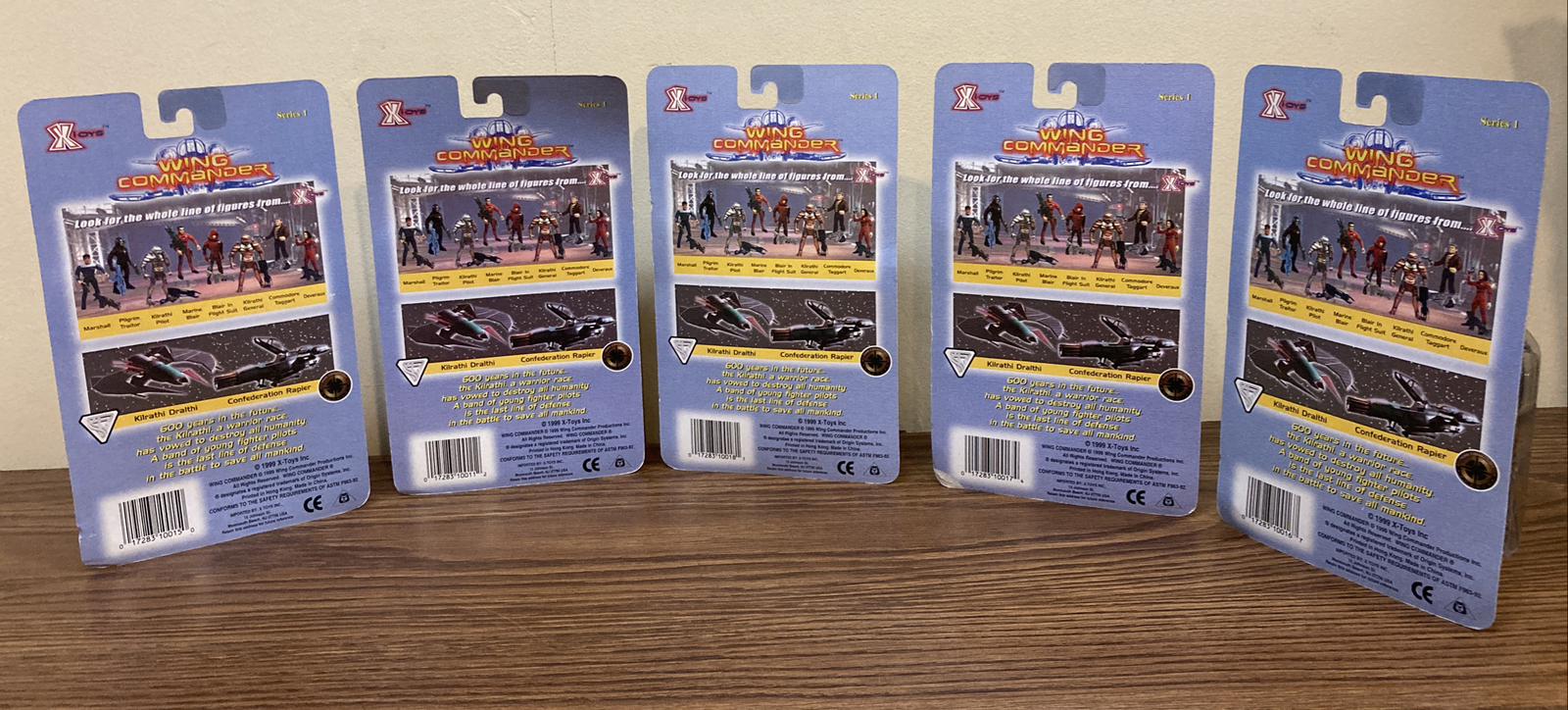 X-Toys 1999 Wing Commander Series 1 Action Figure NIB Sealed Lot Of 5 - Picture 7 of 12