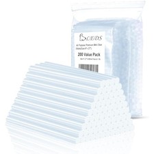 200 pcs mini clear hot glue sticks, 0.27" dia x 4" length - works with 0.15 per gallon
