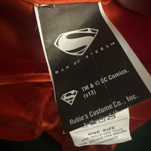 Costume Superman Mantello Rosso Uomo Supereroe Cosplay Taglia Unica Uomo d'Acciaio - Foto 4 di 8