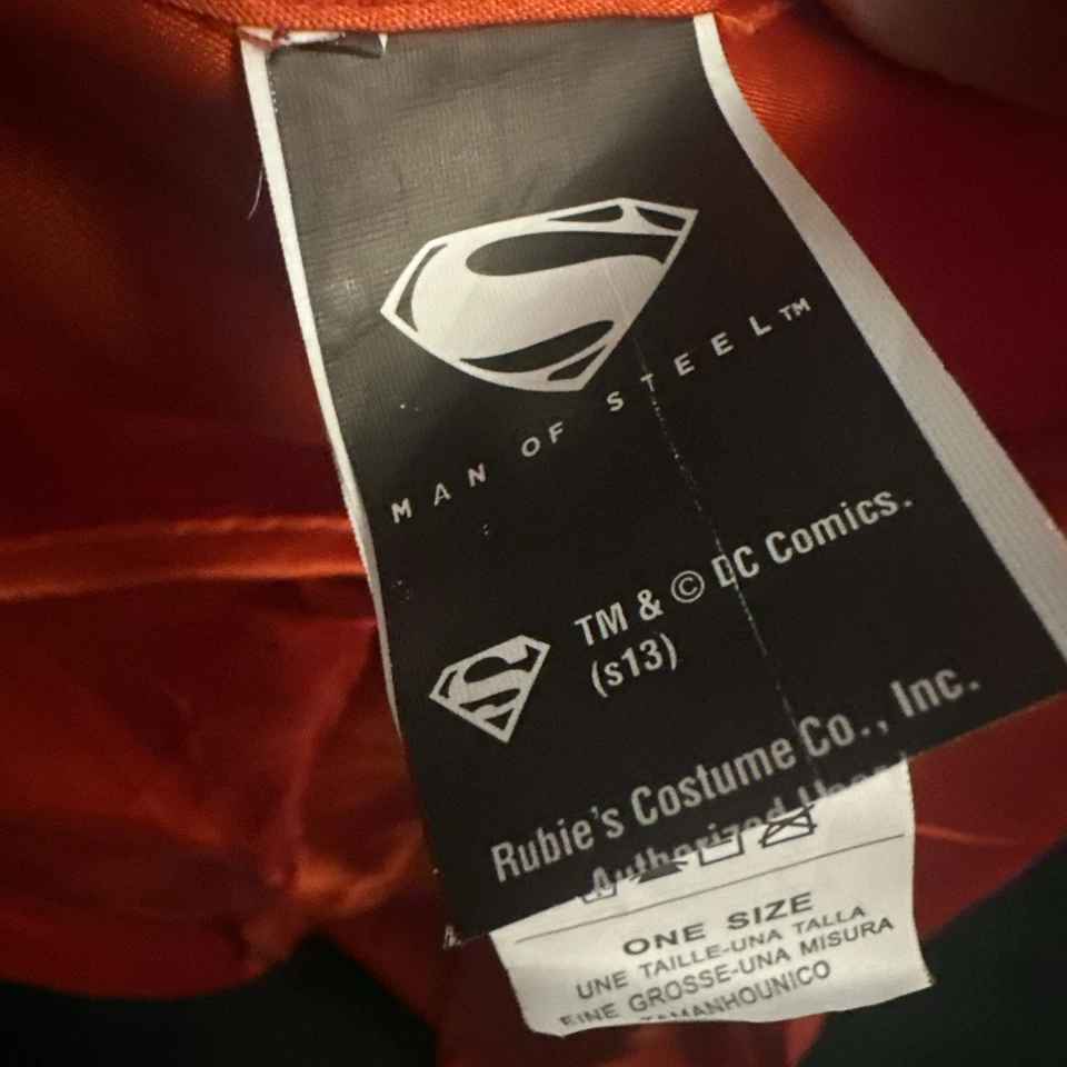 Superman Capa Roja Hombres Capa Superhéroe Disfraz Juegos con disfraces Talla Única Hombre de Acero Foto 4 de 4