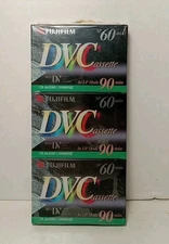 Fujifilm DVC Mini Digital Video Cassette 3-Pack, 60 min SP 90 min LP, New/Sealed