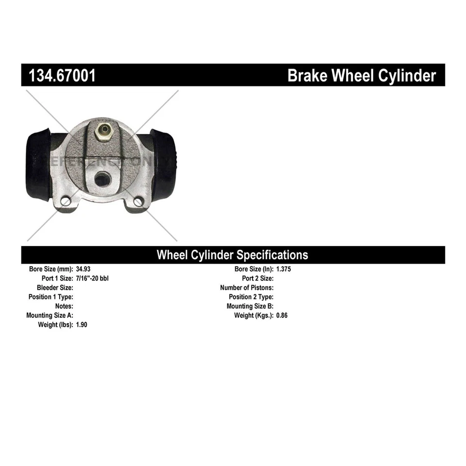 Cilindro de rueda de freno de tambor delantero trasero para 1957 1958 1959 Dodge Power Wagon 3,8 L Foto 3 de 4