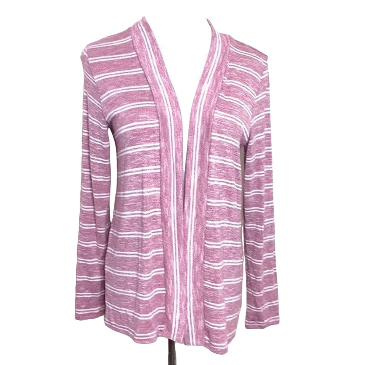 Mix by 41 Hawthorn Pink Striped Cardigan NWT Size Small