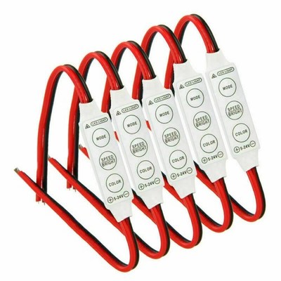 5PC Flash Strobe 12V-24V LED Bremslicht Rücklicht Blitz Controller
