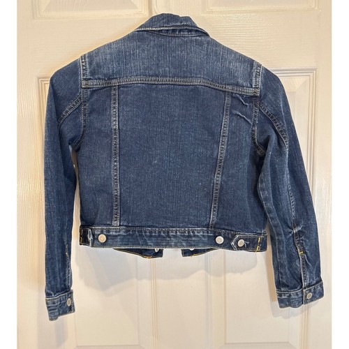 Gymboree Girls Denim Jean Jacket Medium 7-8 Button Front Long Sleeve - Picture 4 of 4
