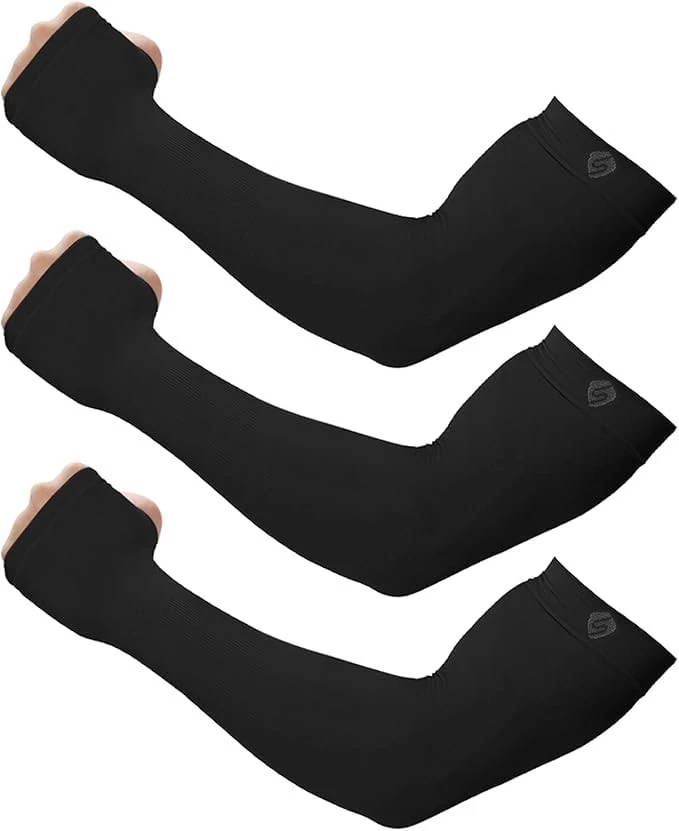 Arm Sleeves for Men Sun Protection UV Cooling Compression Sleeve Cover Up Tat...