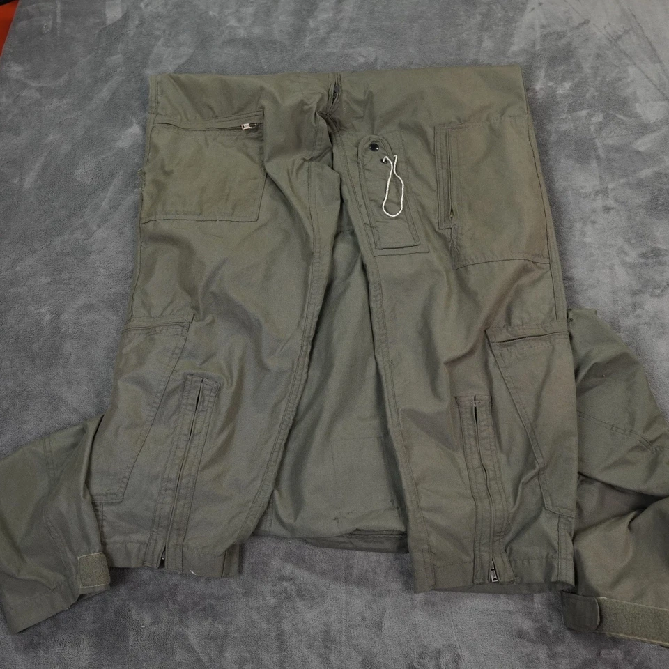 VTG USAF Coveralls Flyers Summer FR 46L Captain Bars CAP Patches Flight Suit - Image 4 of 4