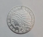 1/2 oz. Incuse Indian  1/2 oz .999 Fine Silver Fractional Round