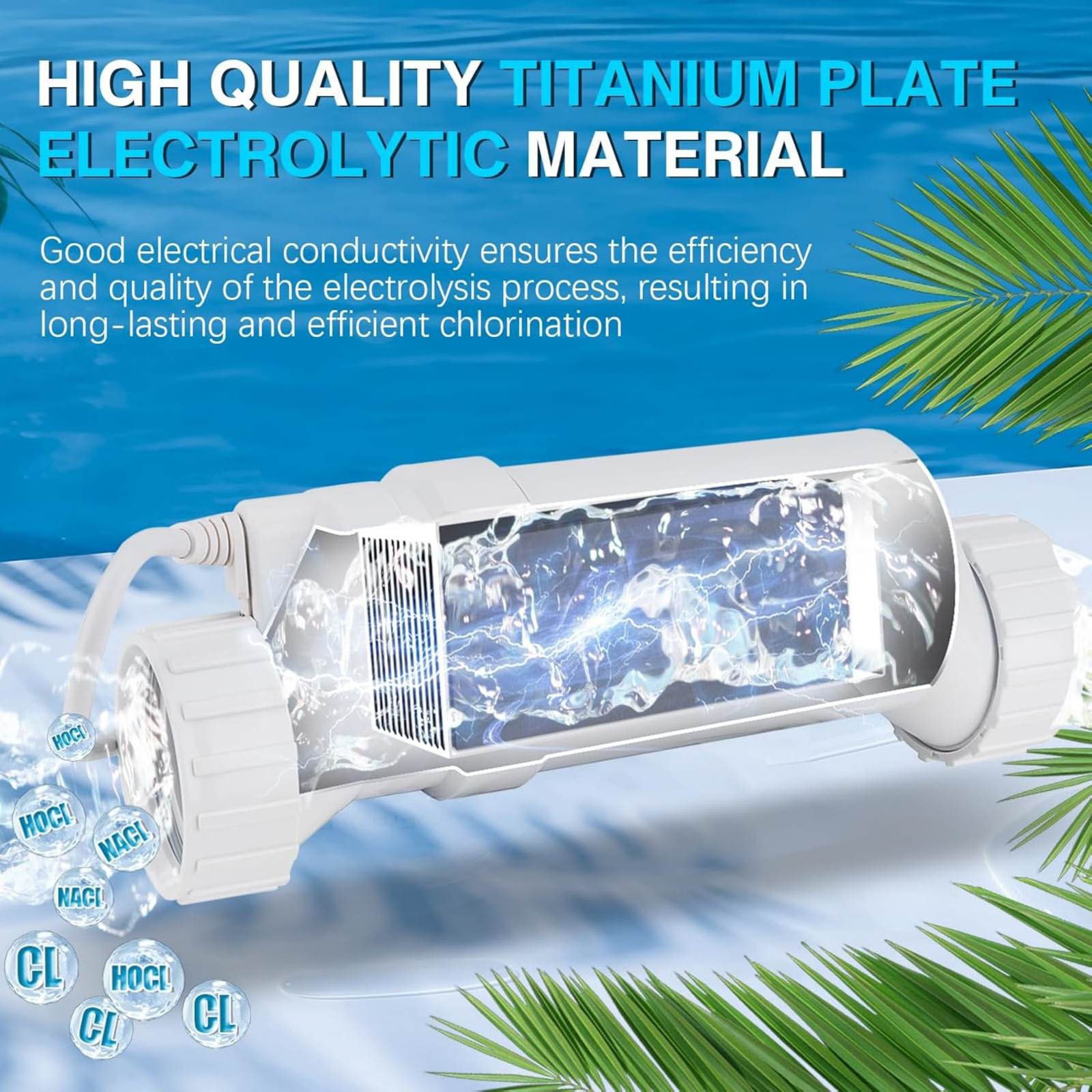 1* 5A Max Current Salt Cell Chlorine Generator For Aquarite Pro For Omnilogic